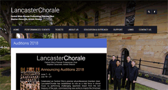 Desktop Screenshot of lancasterchorale.com